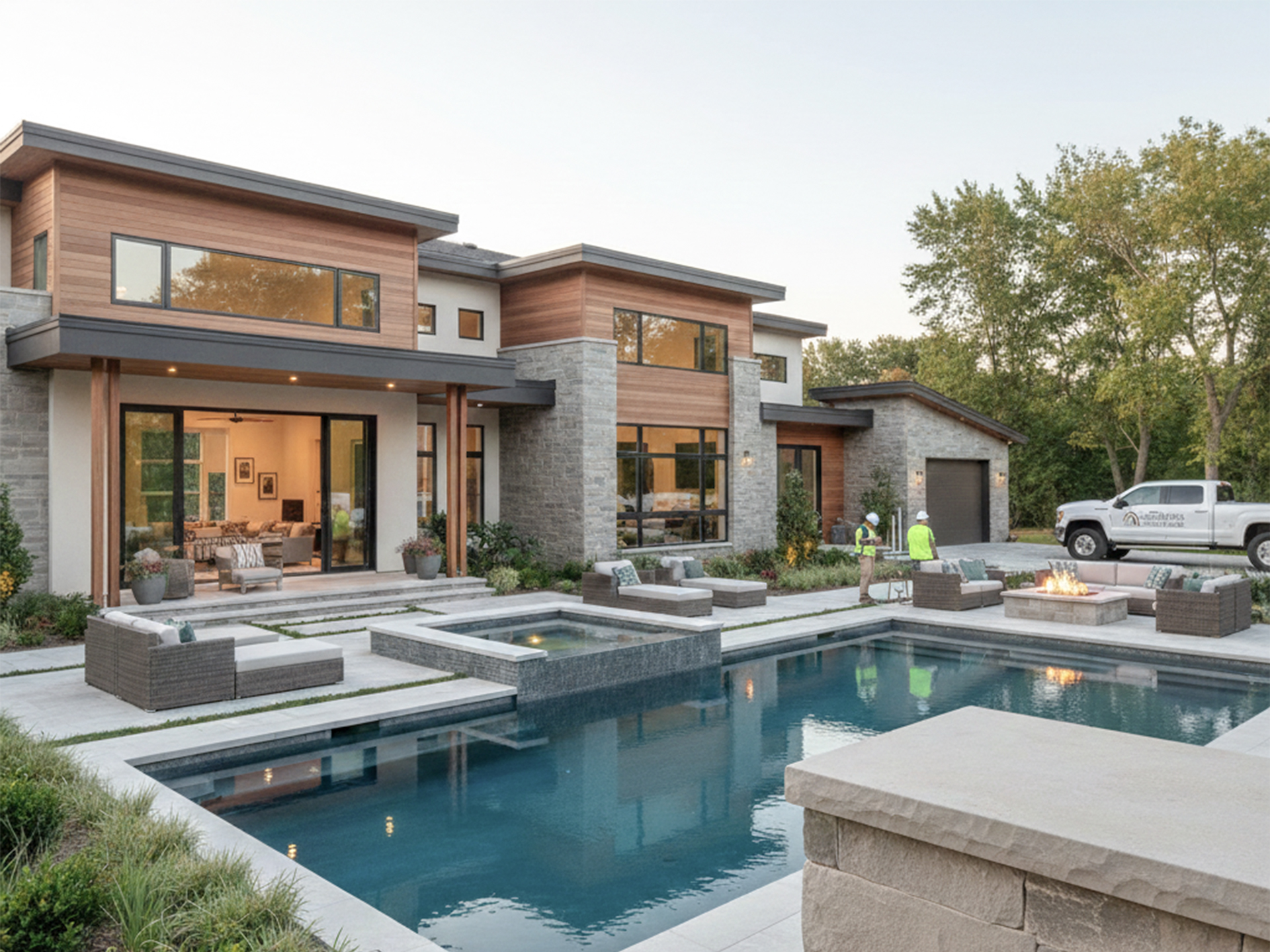 Villa and Pool Construction